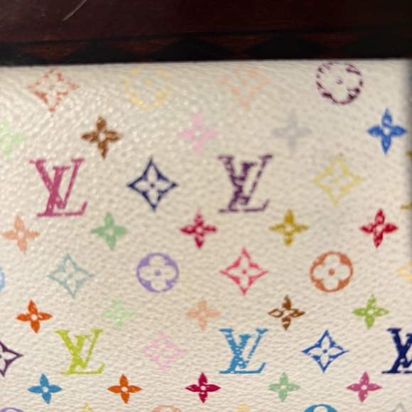 Louis Vuitton Cream Murakami Sarah Wallet - Picture 11 of 12